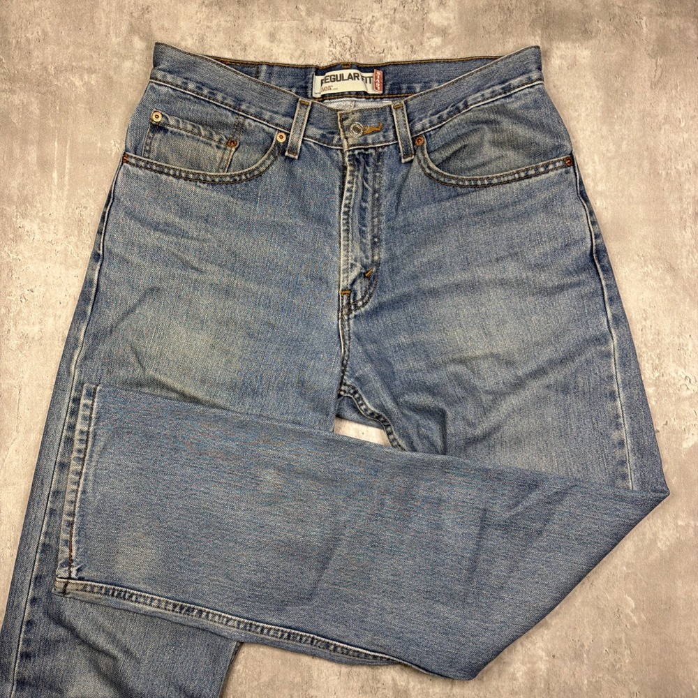 Levis 505 Jeans VTG 32x32 Blue Cotton Denim Straight American Workwear Y2K USA
